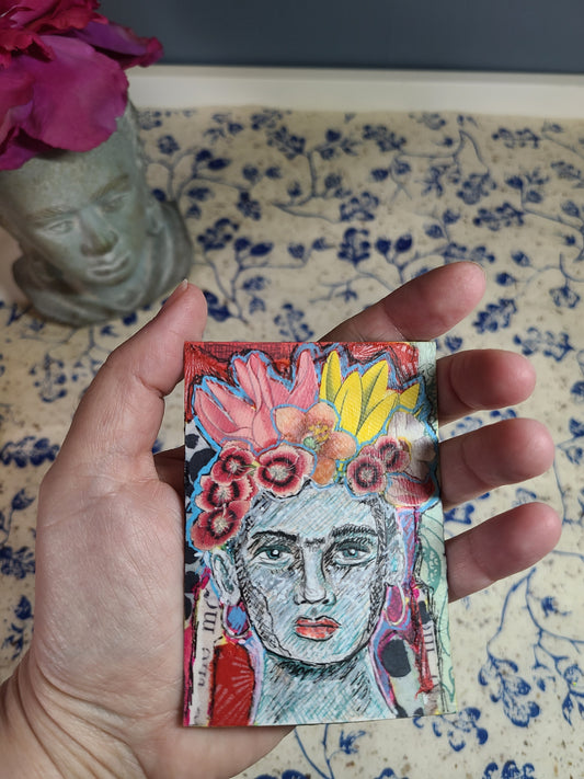 Blostma - Original ACEO | Mixed Media Collage