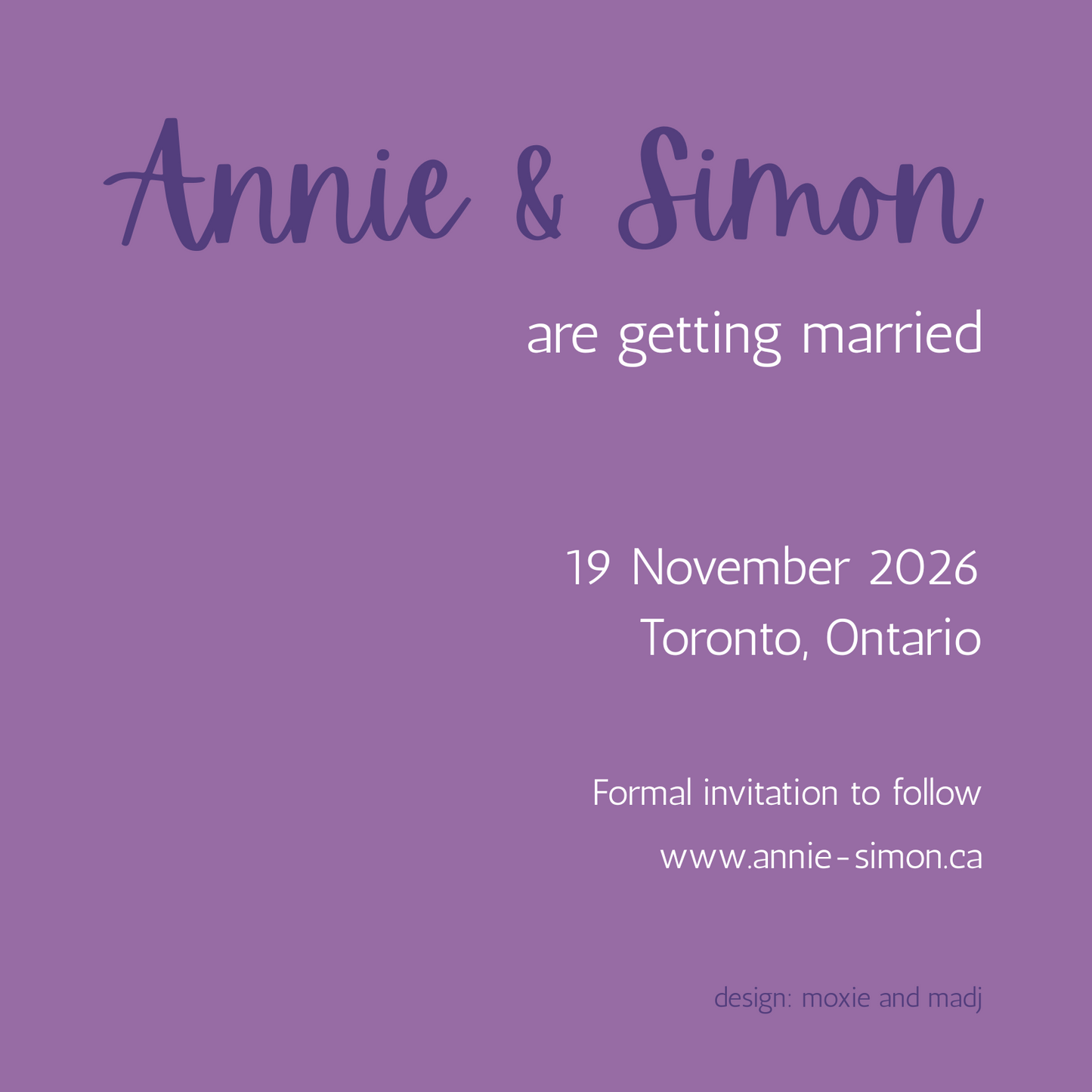 Wedding Stationery Package - Bold Floral with Violet Back