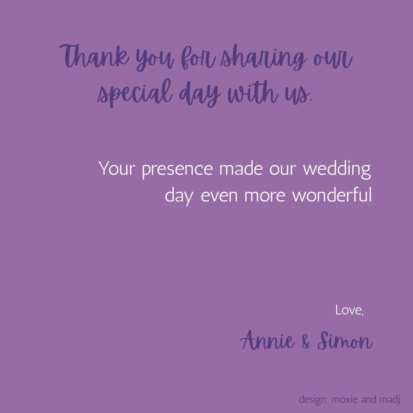 Wedding Stationery Package - Bold Floral with Violet Back